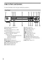 Preview for 8 page of Sony DVP-NS500V Operating Instructions Manual