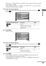 Preview for 29 page of Sony DVP-NS500V Operating Instructions Manual