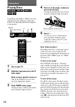 Preview for 32 page of Sony DVP-NS500V Operating Instructions Manual