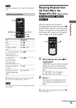 Preview for 33 page of Sony DVP-NS500V Operating Instructions Manual