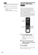 Preview for 34 page of Sony DVP-NS500V Operating Instructions Manual