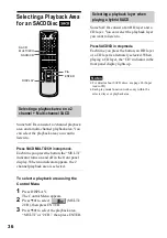 Preview for 36 page of Sony DVP-NS500V Operating Instructions Manual