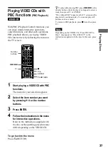 Preview for 37 page of Sony DVP-NS500V Operating Instructions Manual