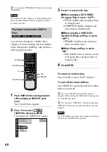 Preview for 40 page of Sony DVP-NS500V Operating Instructions Manual