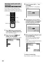 Preview for 42 page of Sony DVP-NS500V Operating Instructions Manual