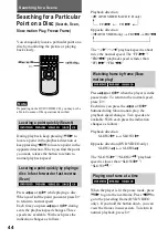 Preview for 44 page of Sony DVP-NS500V Operating Instructions Manual