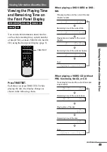 Preview for 49 page of Sony DVP-NS500V Operating Instructions Manual