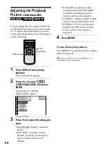 Preview for 62 page of Sony DVP-NS500V Operating Instructions Manual