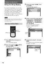 Preview for 72 page of Sony DVP-NS500V Operating Instructions Manual