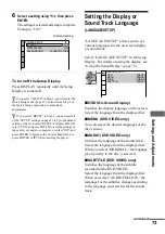 Preview for 73 page of Sony DVP-NS500V Operating Instructions Manual