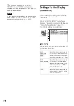 Preview for 74 page of Sony DVP-NS500V Operating Instructions Manual