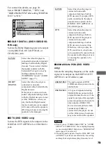 Preview for 79 page of Sony DVP-NS500V Operating Instructions Manual