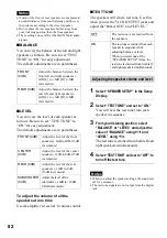 Preview for 82 page of Sony DVP-NS500V Operating Instructions Manual