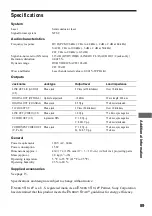 Preview for 89 page of Sony DVP-NS500V Operating Instructions Manual