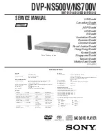 Sony DVP-NS500V Service Manual предпросмотр