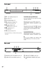 Preview for 8 page of Sony DVP-NS510P Operating Instructions Manual