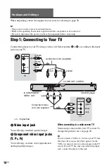 Preview for 10 page of Sony DVP-NS510P Operating Instructions Manual