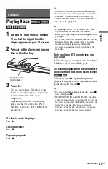 Preview for 15 page of Sony DVP-NS510P Operating Instructions Manual