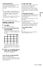 Preview for 25 page of Sony DVP-NS510P Operating Instructions Manual