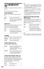 Preview for 30 page of Sony DVP-NS510P Operating Instructions Manual