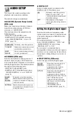 Preview for 31 page of Sony DVP-NS510P Operating Instructions Manual