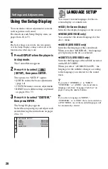 Preview for 28 page of Sony DVP-NS518P Operating Instructions Manual