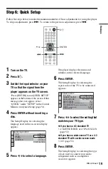 Preview for 19 page of Sony DVP-NS67P Operating Instructions Manual