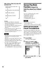 Preview for 26 page of Sony DVP-NS67P Operating Instructions Manual