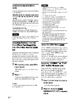 Preview for 26 page of Sony DVP-NS700H Operating Instructions Manual