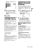 Preview for 27 page of Sony DVP-NS700H Operating Instructions Manual