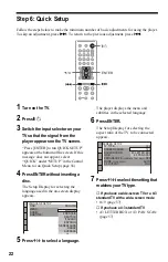 Предварительный просмотр 22 страницы Sony DVP-NS708H Operating Instructions Manual