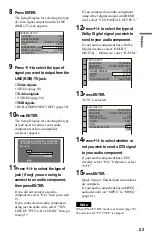 Предварительный просмотр 23 страницы Sony DVP-NS708H Operating Instructions Manual