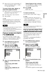 Предварительный просмотр 31 страницы Sony DVP-NS708H Operating Instructions Manual