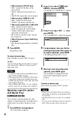 Предварительный просмотр 32 страницы Sony DVP-NS708H Operating Instructions Manual