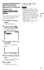 Предварительный просмотр 35 страницы Sony DVP-NS708H Operating Instructions Manual