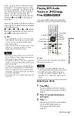 Предварительный просмотр 47 страницы Sony DVP-NS708H Operating Instructions Manual