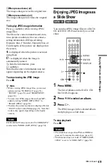 Предварительный просмотр 49 страницы Sony DVP-NS708H Operating Instructions Manual