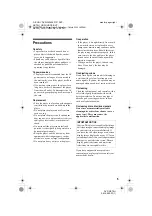 Preview for 5 page of Sony DVP-NS70H - Cd/dvd Player Operating Instructions Manual