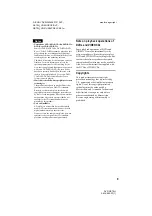 Preview for 9 page of Sony DVP-NS70H - Cd/dvd Player Operating Instructions Manual