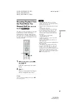 Preview for 27 page of Sony DVP-NS70H - Cd/dvd Player Operating Instructions Manual