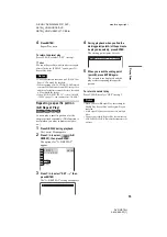 Preview for 33 page of Sony DVP-NS70H - Cd/dvd Player Operating Instructions Manual