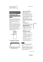 Preview for 41 page of Sony DVP-NS70H - Cd/dvd Player Operating Instructions Manual