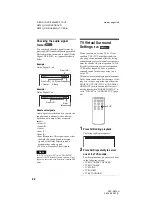 Preview for 42 page of Sony DVP-NS70H - Cd/dvd Player Operating Instructions Manual