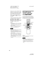 Preview for 50 page of Sony DVP-NS70H - Cd/dvd Player Operating Instructions Manual