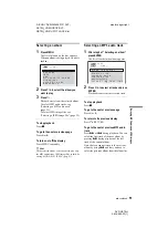 Preview for 51 page of Sony DVP-NS70H - Cd/dvd Player Operating Instructions Manual