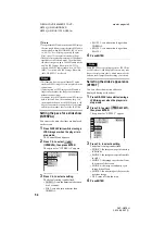 Preview for 54 page of Sony DVP-NS70H - Cd/dvd Player Operating Instructions Manual