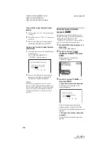 Preview for 56 page of Sony DVP-NS70H - Cd/dvd Player Operating Instructions Manual