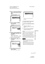 Preview for 57 page of Sony DVP-NS70H - Cd/dvd Player Operating Instructions Manual