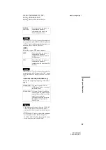 Preview for 67 page of Sony DVP-NS70H - Cd/dvd Player Operating Instructions Manual