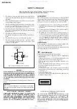 Предварительный просмотр 2 страницы Sony DVP-NS70H - Cd/dvd Player Service Manual